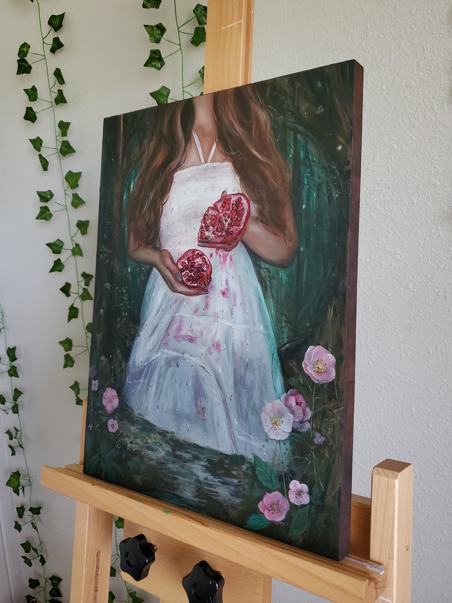 'Pomegranate Poetry' Original Oil Painting