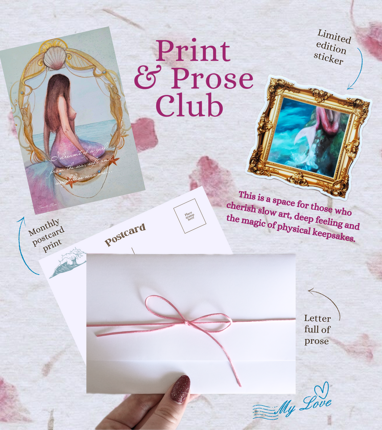 Print & Prose Club - A monthly snail mail club