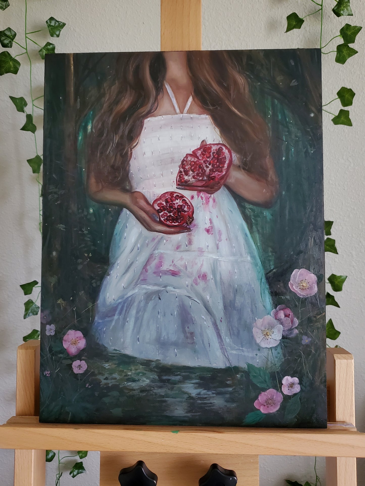 'Pomegranate Poetry' Original Oil Painting