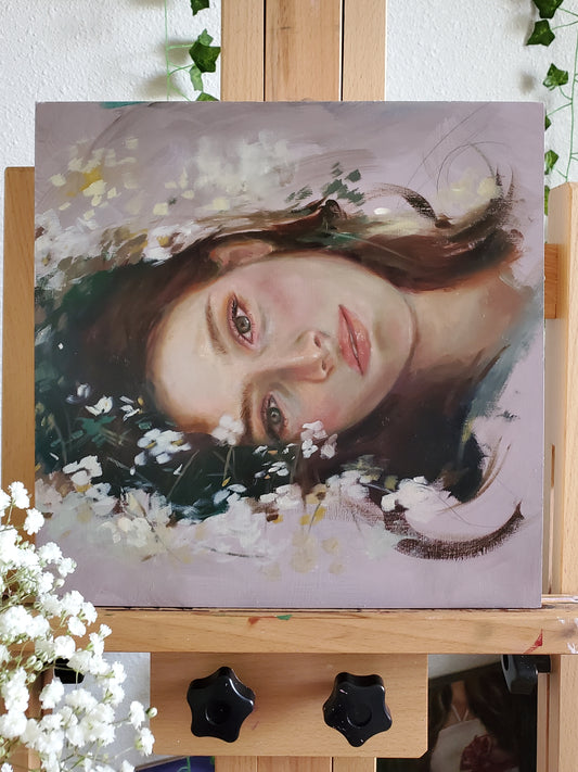 'Under the Willow' Original Oil Painting